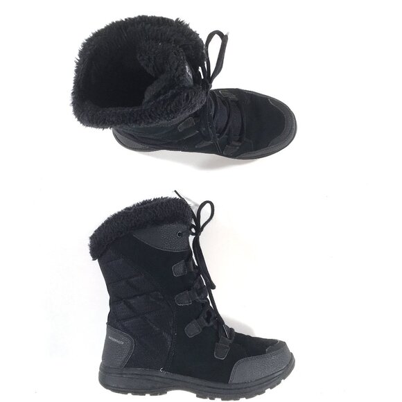 Columbia Ice Maiden II Winter Snow Boots Womens Size 8 Black Waterproof BL1581 - Picture 1 of 9